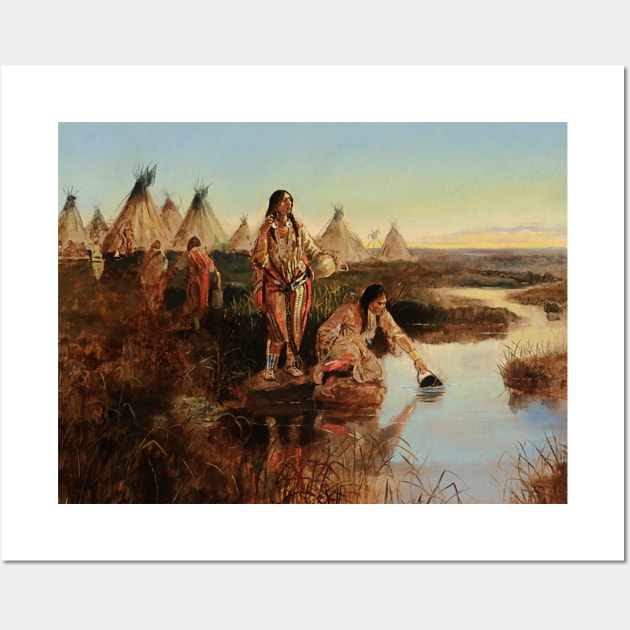 “Water for Camp” by Charles M Russell Wall Art by PatricianneK